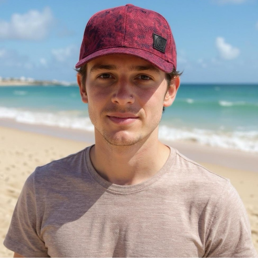 Volcom “Youth Against Establishment” Red Snapback Cap with Logo
